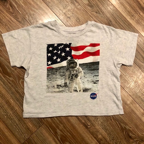 NASA Space Cropped Graphic Tee by Freeze Sz. Small - Picture 2 of 8